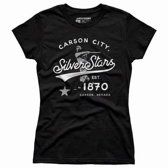 Carson City Silver Stars - Nevada - Vintage Defunct Baseball Teams - Women's T-Shirt