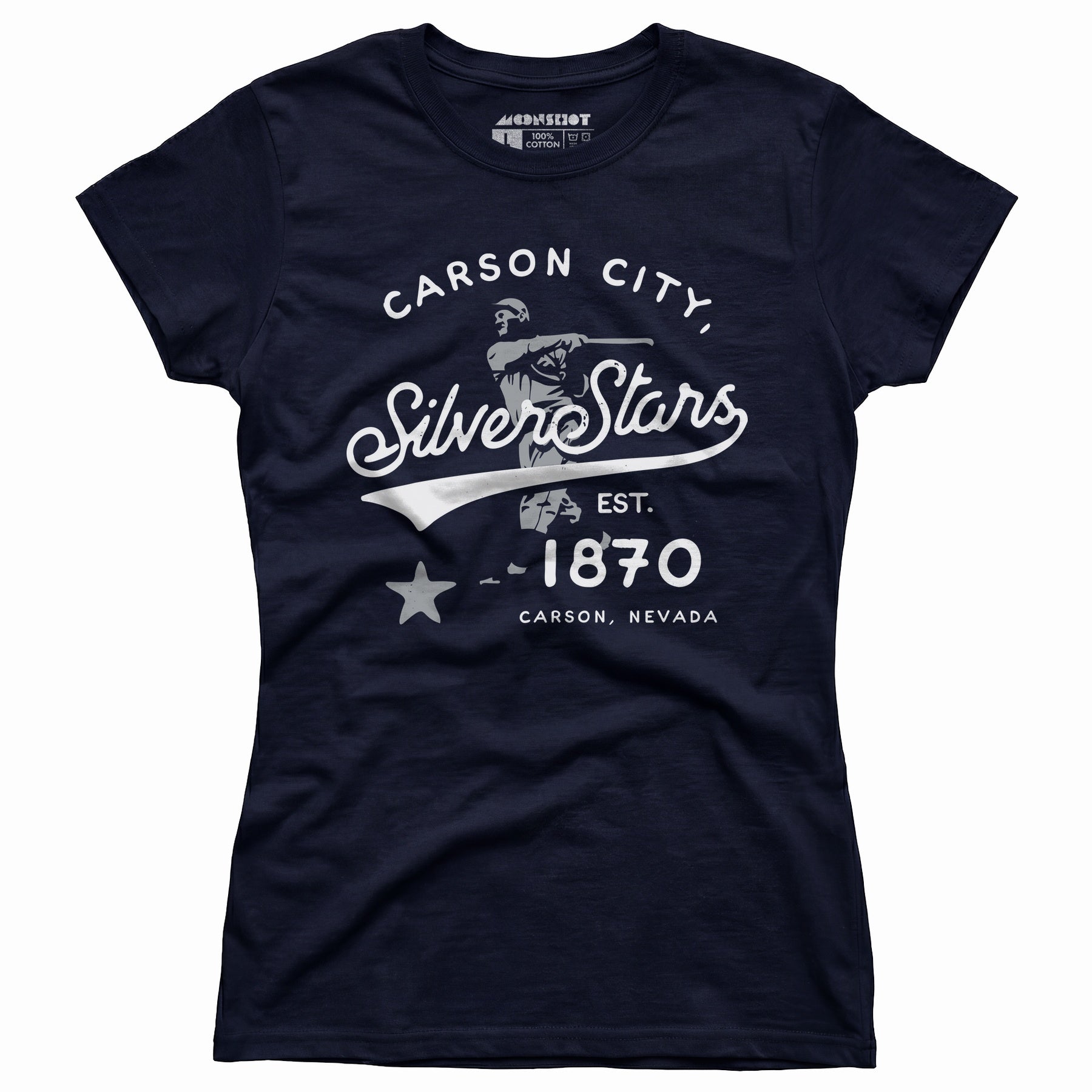 Carson City Silver Stars - Nevada - Vintage Defunct Baseball Teams - Women's T-Shirt