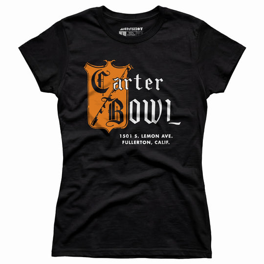 Carter Bowl - Fullerton, CA - Vintage Bowling Alley - Women's T-Shirt