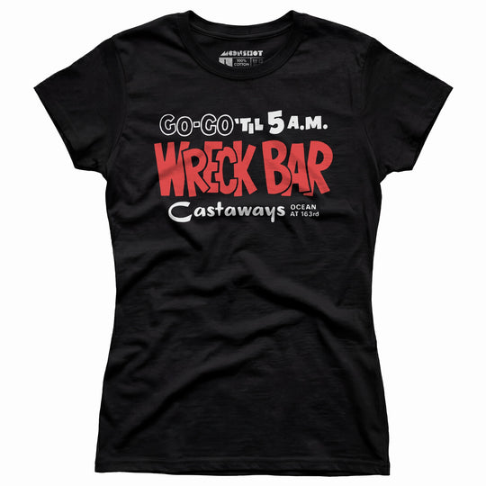 Castaways Motel Wreck Bar - Miami, FL - Vintage Tiki Bar - Women's T-Shirt