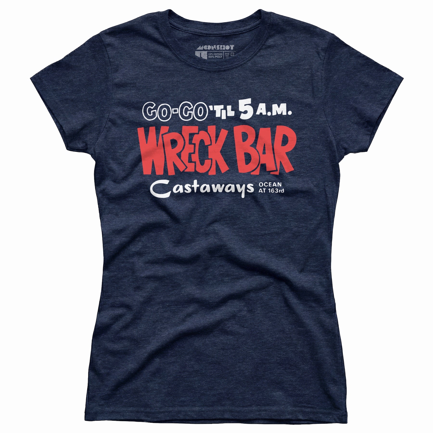 Castaways Motel Wreck Bar - Miami, FL - Vintage Tiki Bar - Women's T-Shirt