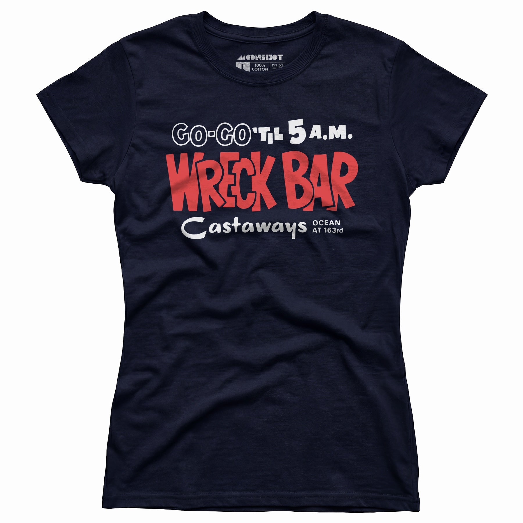 Castaways Motel Wreck Bar - Miami, FL - Vintage Tiki Bar - Women's T-Shirt