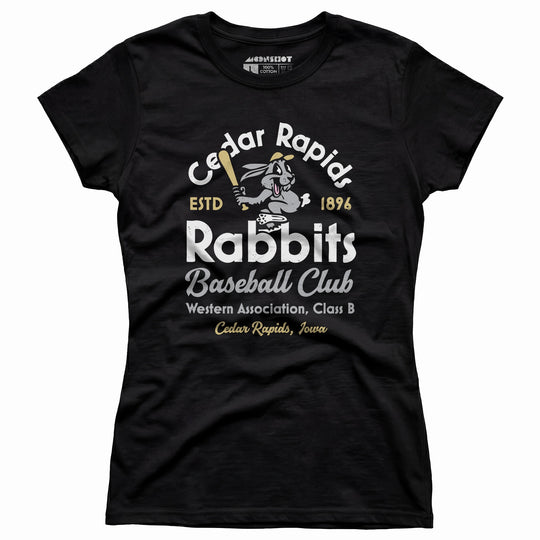 Cedar Rapids Rabbits - Iowa - Vintage Defunct Baseball Teams - Women's T-Shirt