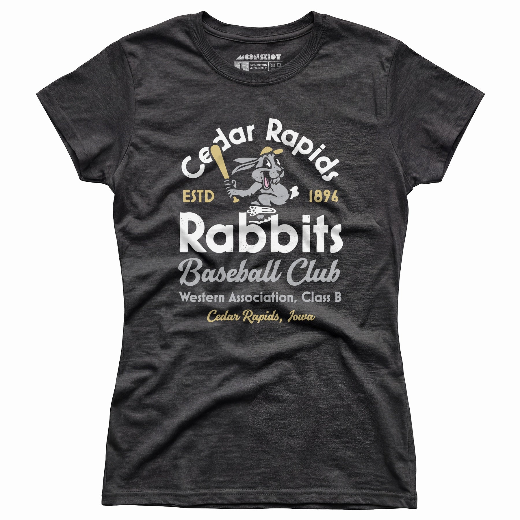 Cedar Rapids Rabbits - Iowa - Vintage Defunct Baseball Teams - Women's T-Shirt