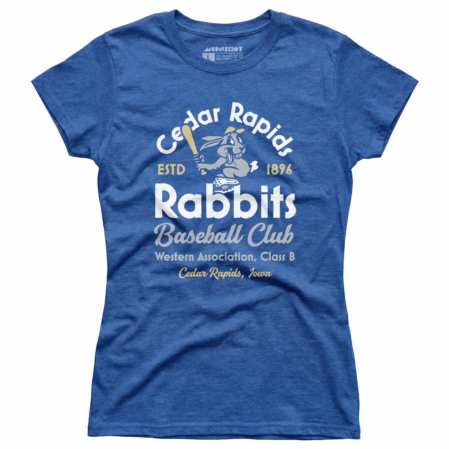 Cedar Rapids Rabbits - Iowa - Vintage Defunct Baseball Teams - Women's T-Shirt