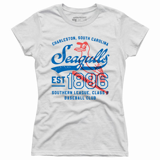 Charleston Seagulls - South Carolina - Vintage Defunct Baseball Teams - Women's T-Shirt
