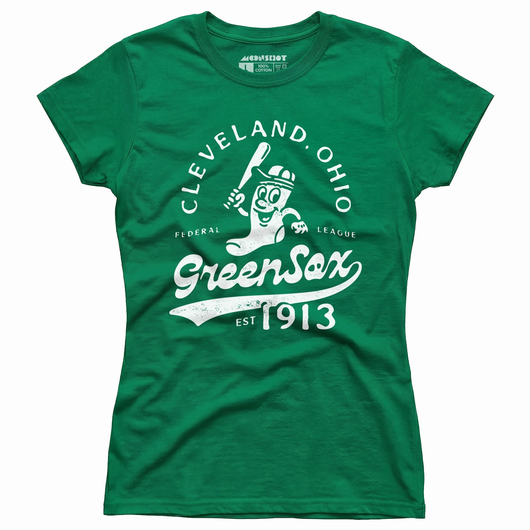 Cleveland Green Sox - Ohio - Vintage Defunct Baseball Teams - Women's T-Shirt