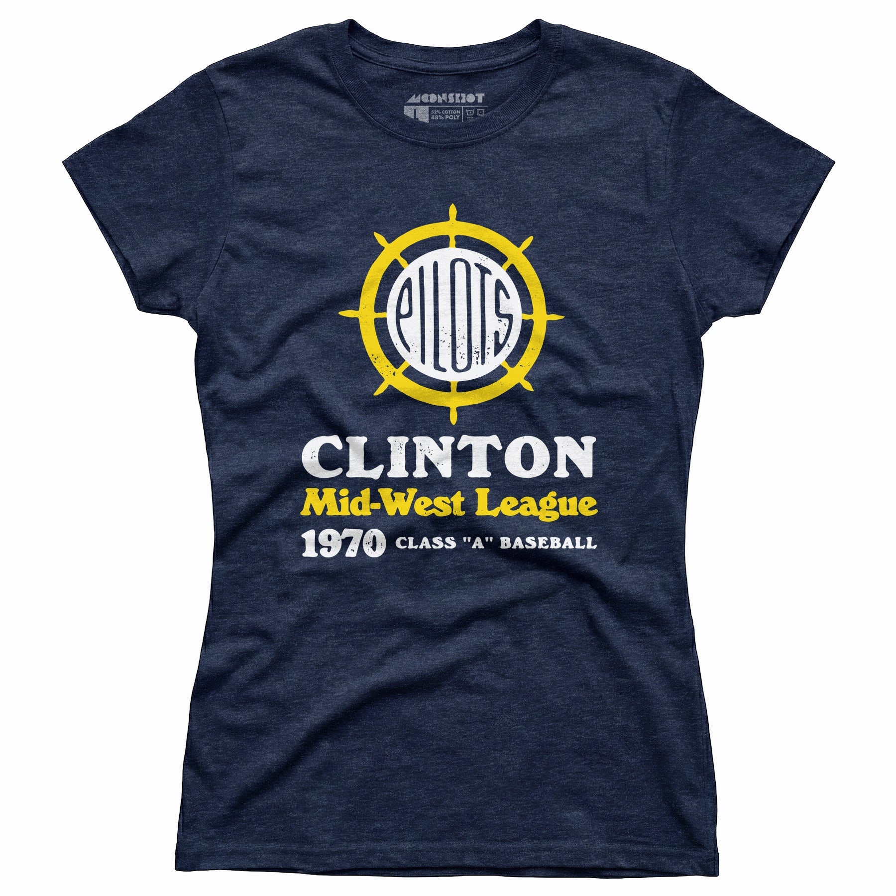 Clinton Pilots - Iowa - Vintage Defunct Baseball Teams - Women's T-Shirt