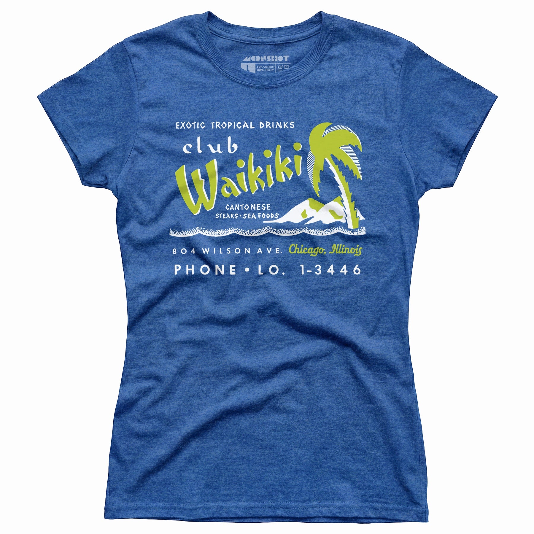 Club Waikiki - Chicago, IL - Vintage Tiki Bar - Women's T-Shirt