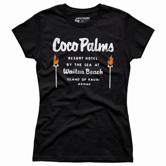 Coco Palms - Hawaii - Vintage Tiki Bar - Women's T-Shirt