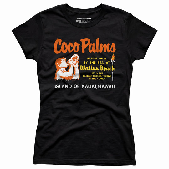 Coco Palms v2 - Hawaii - Vintage Tiki Bar - Women's T-Shirt