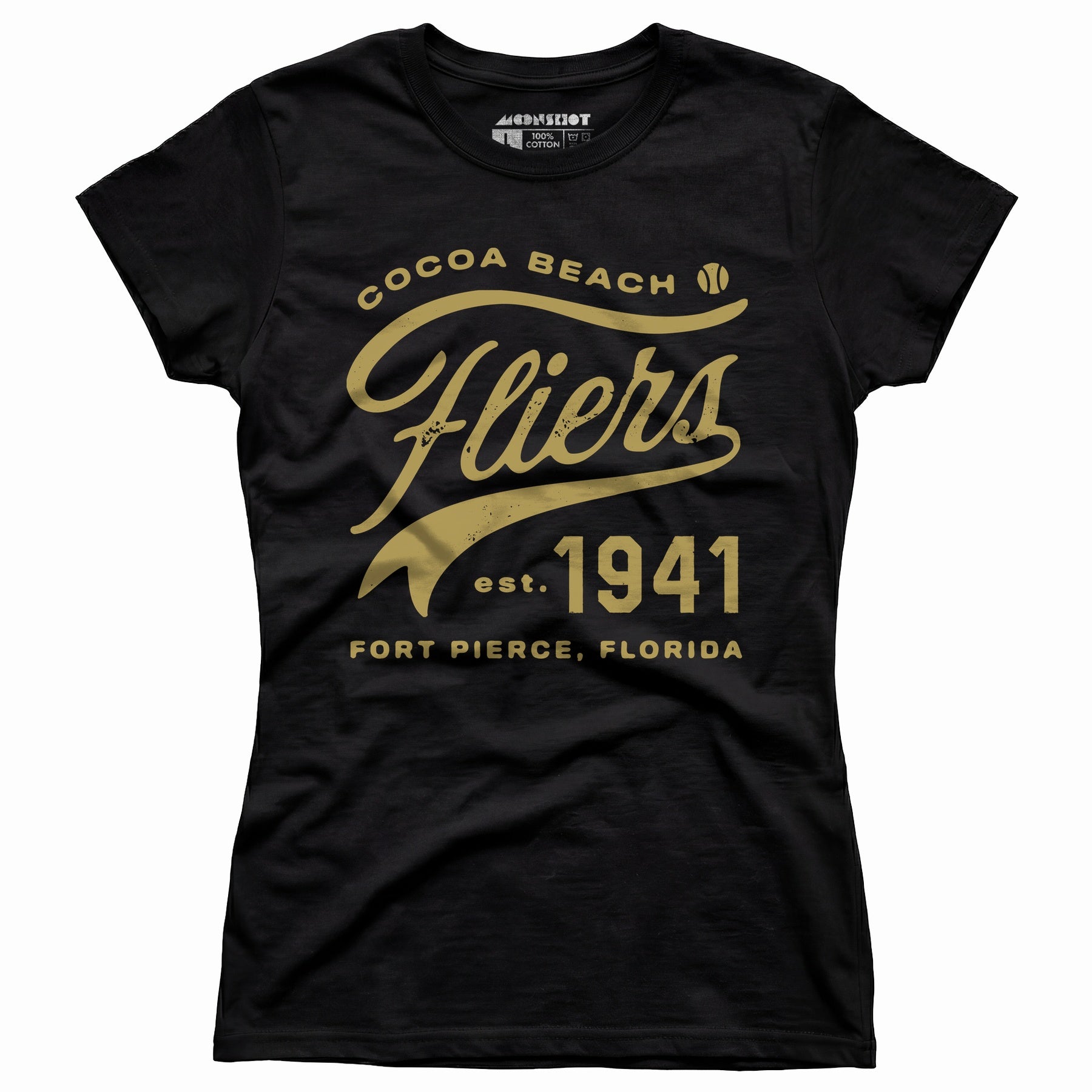 Cocoa Beach Fliers - Florida - Vintage Defunct Baseball Teams - Women's T-Shirt