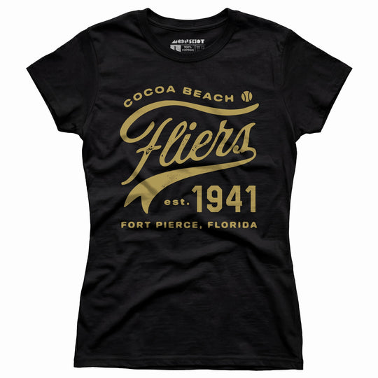 Cocoa Beach Fliers - Florida - Vintage Defunct Baseball Teams - Women's T-Shirt