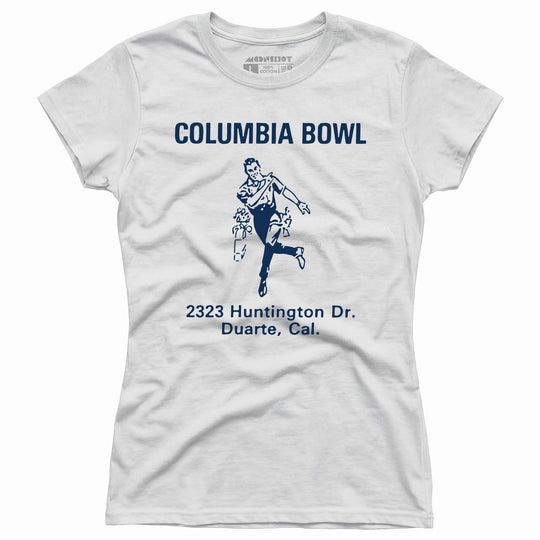 Columbia Bowl - Duarte, CA - Vintage Bowling Alley - Women's T-Shirt