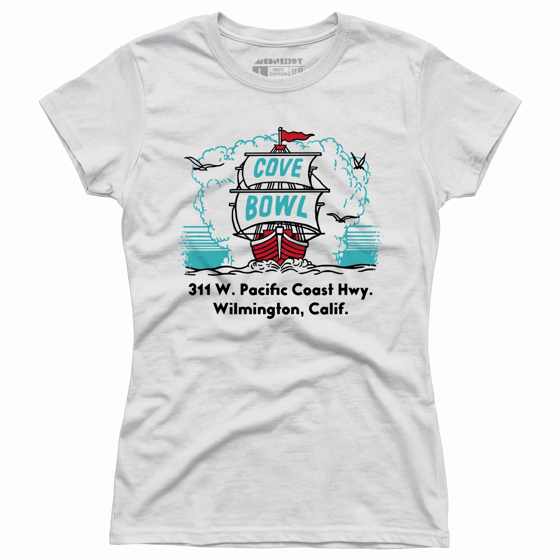 Cove Bowl - Wilmington, CA - Vintage Bowling Alley - Women's T-Shirt