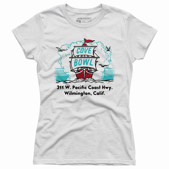 Cove Bowl - Wilmington, CA - Vintage Bowling Alley - Women's T-Shirt