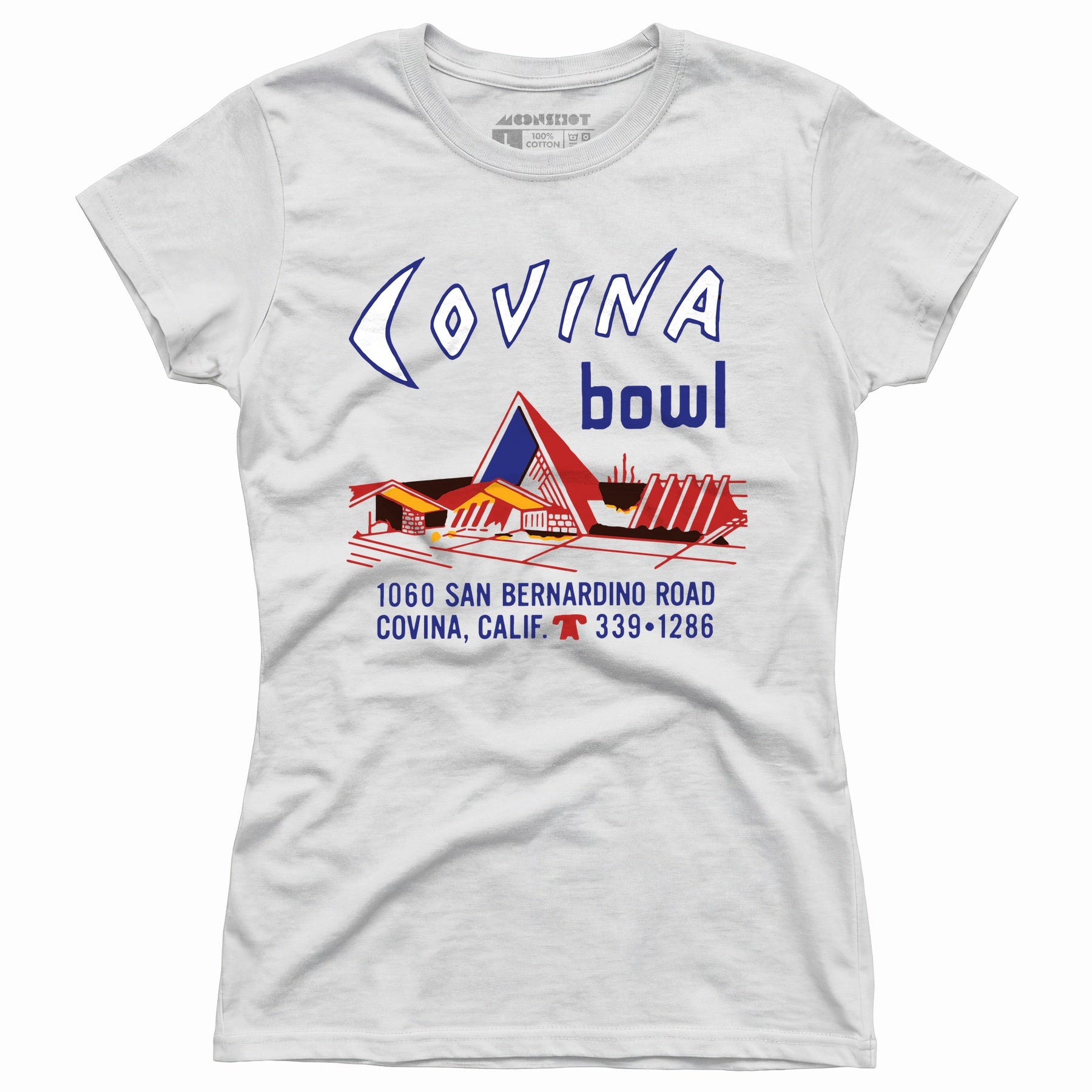 Covina Bowl - Covina, CA - Vintage Bowling Alley - Women's T-Shirt