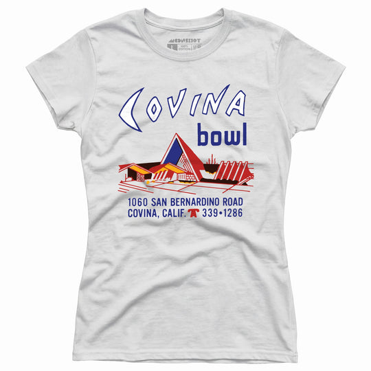 Covina Bowl - Covina, CA - Vintage Bowling Alley - Women's T-Shirt