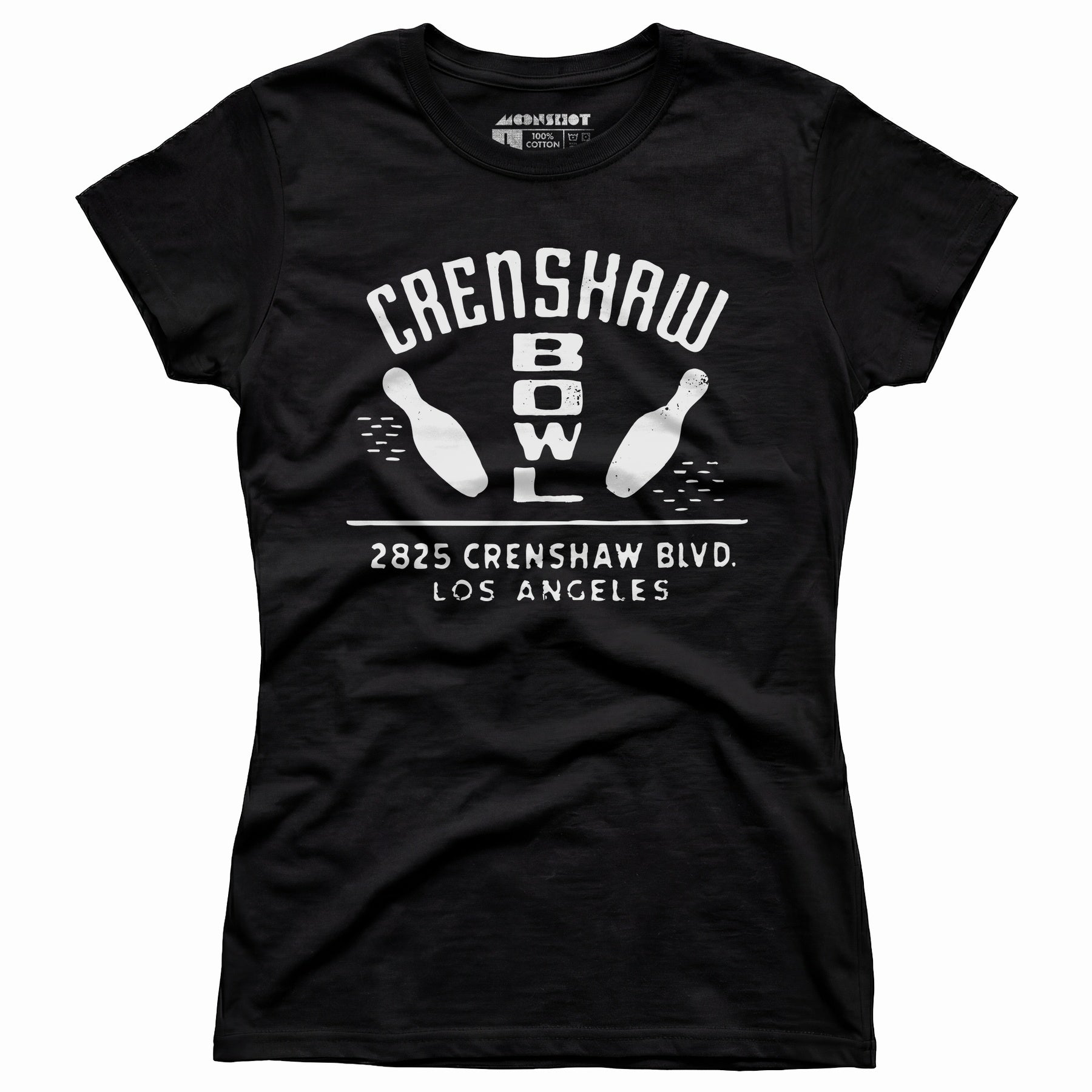 Crenshaw Bowl - Los Angeles, CA - Vintage Bowling Alley - Women's T-Shirt