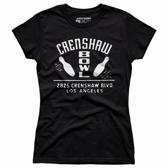 Crenshaw Bowl - Los Angeles, CA - Vintage Bowling Alley - Women's T-Shirt