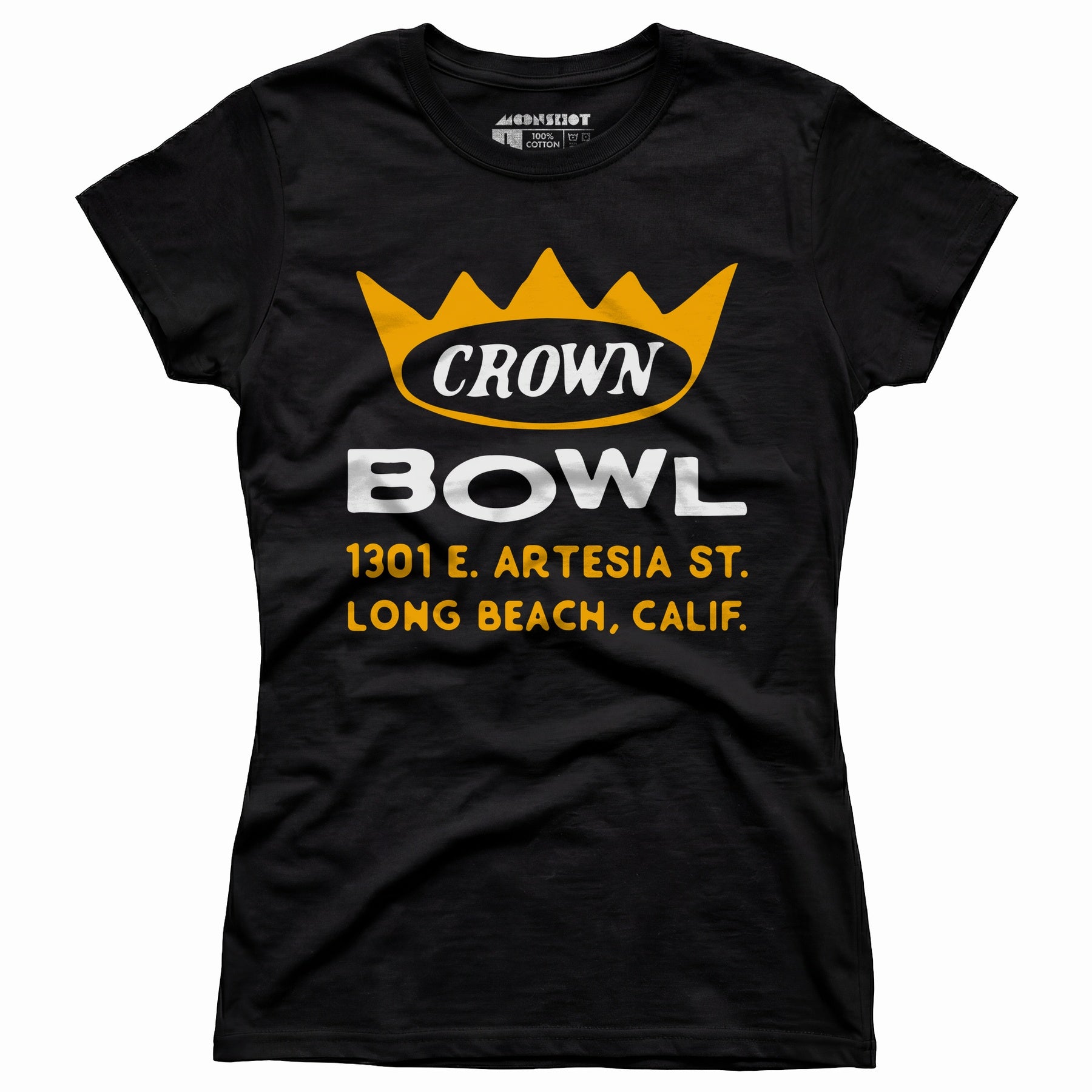 Crown Bowl - Long Beach, CA - Vintage Bowling Alley - Women's T-Shirt