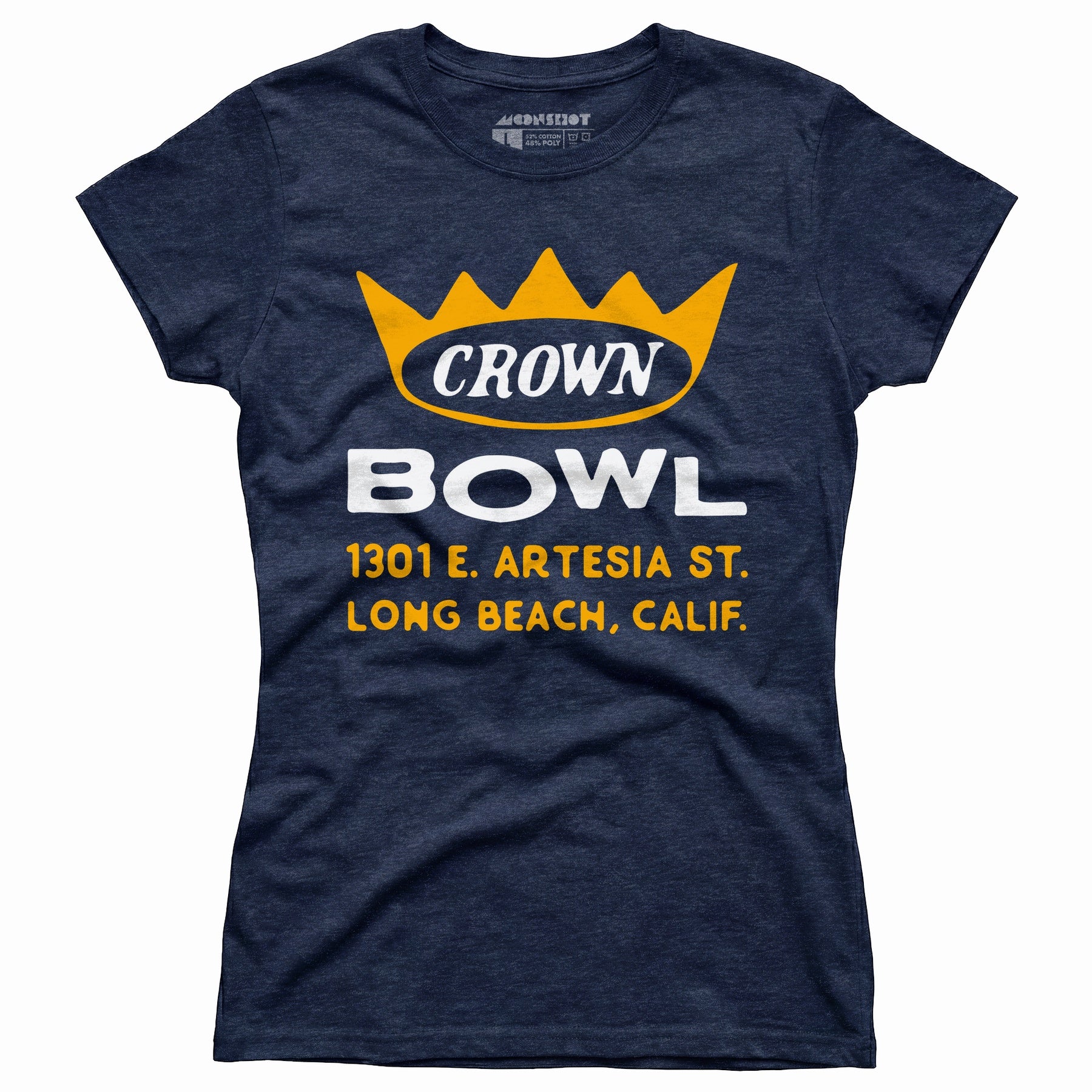 Crown Bowl - Long Beach, CA - Vintage Bowling Alley - Women's T-Shirt