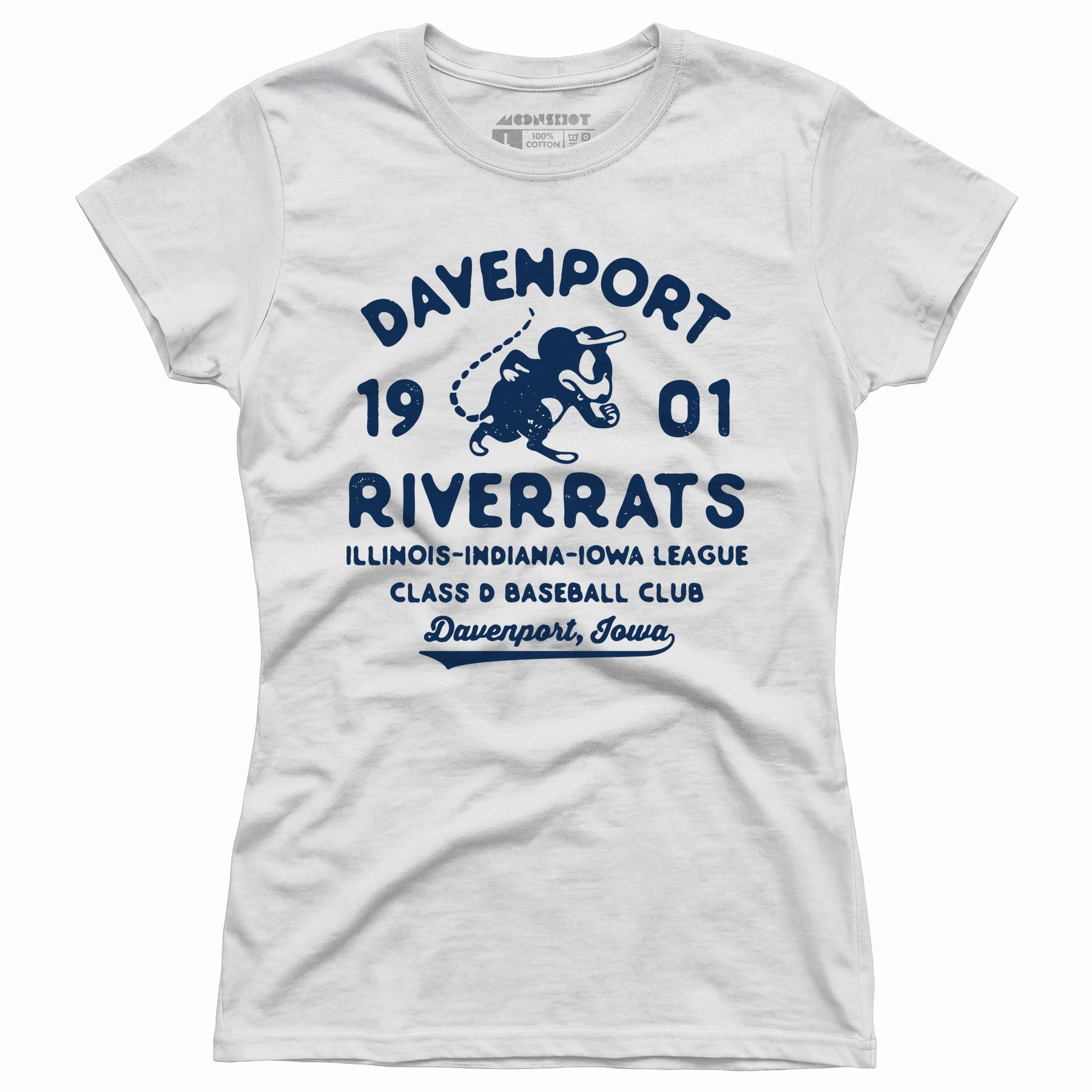 Davenport River Rats - Iowa - Vintage Defunct Baseball Teams - Women's T-Shirt