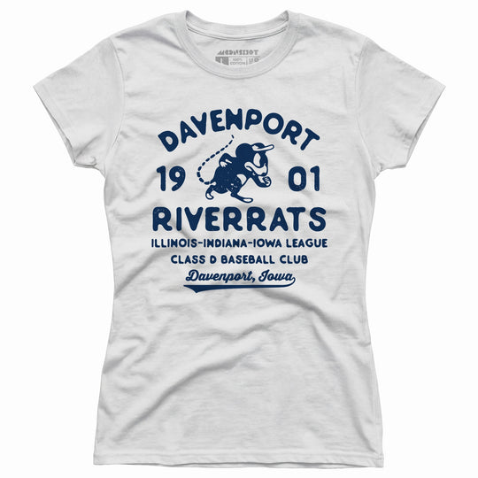Davenport River Rats - Iowa - Vintage Defunct Baseball Teams - Women's T-Shirt