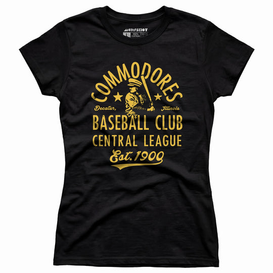 Decatur Commodores - Illinois - Vintage Defunct Baseball Teams - Women's T-Shirt