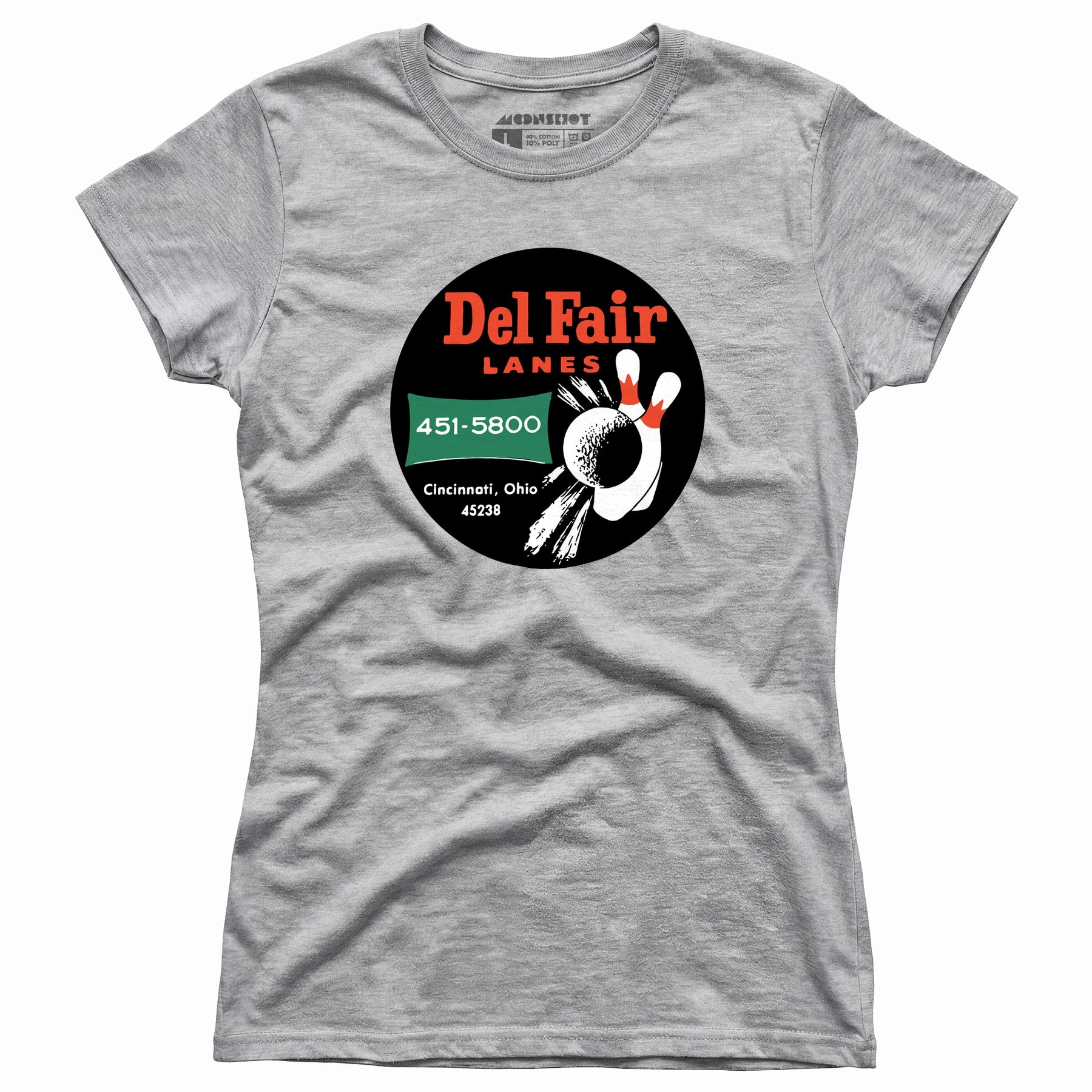 Del Fair Lanes - Cincinnati, OH - Vintage Bowling Alley - Women's T-Shirt