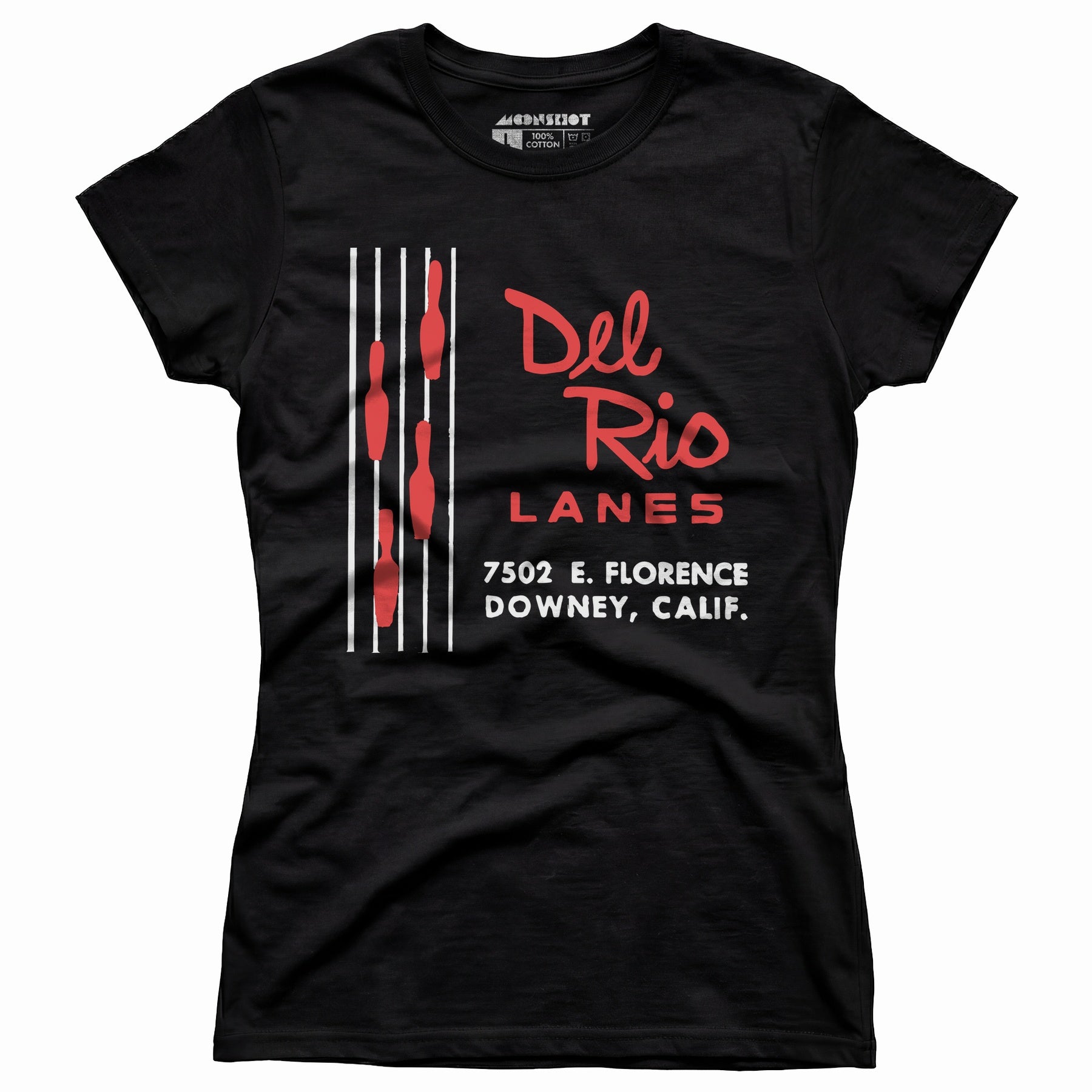 Del Rio Lanes - Downey, CA - Vintage Bowling Alley - Women's T-Shirt