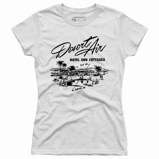 Desert Air Hotel & Cottages v2 - Vintage Palm Springs, CA - Women's T-Shirt