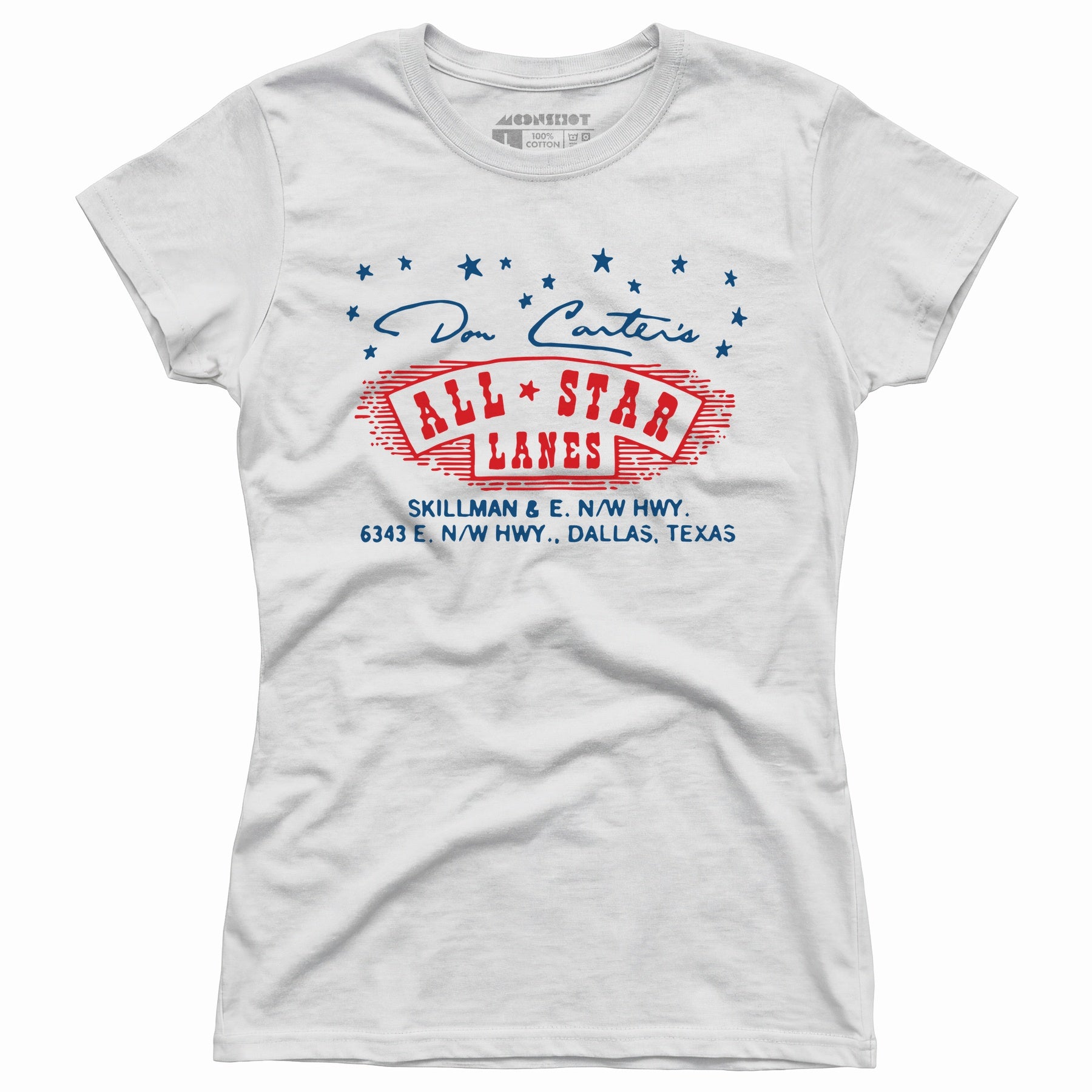 Don Carter's All Star Lanes - Dallas, TX - Vintage Bowling Alley - Women's T-Shirt