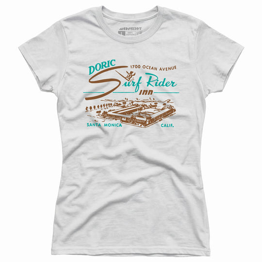 Doric Surf Rider Inn - Santa Monica, CA - Vintage Hotel - Women's T-Shirt