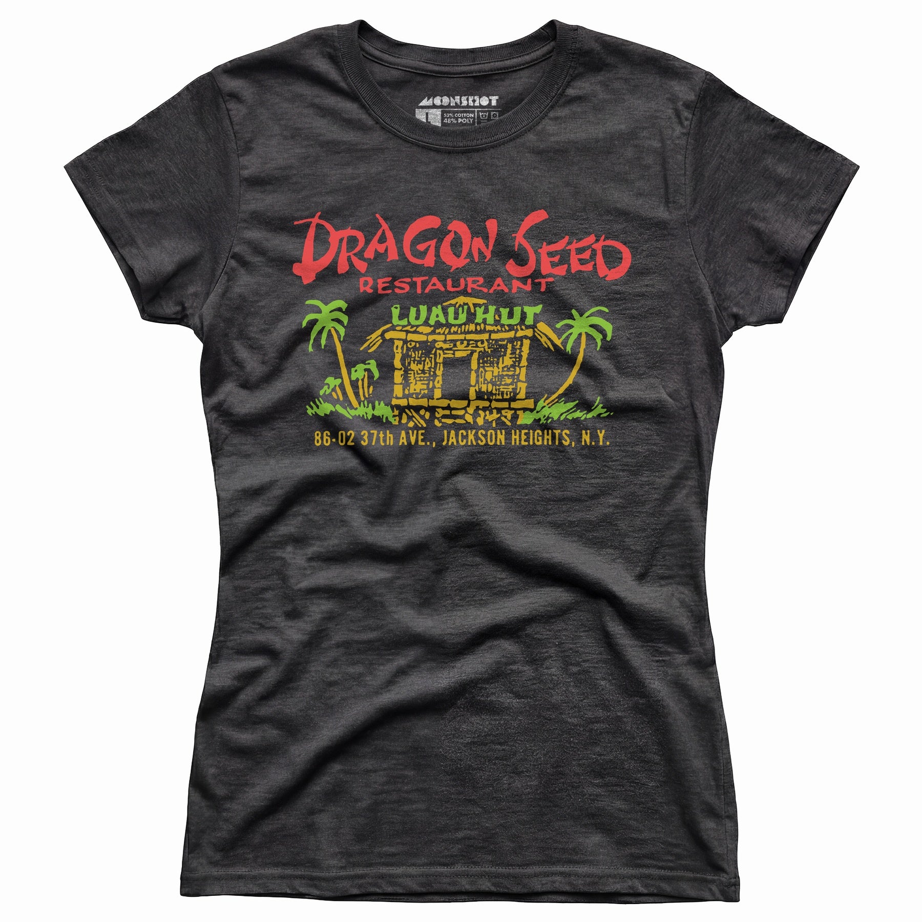 Dragon Seed Luau Hut - Jackson Heights, NY - Vintage Tiki Bar - Women's T-Shirt