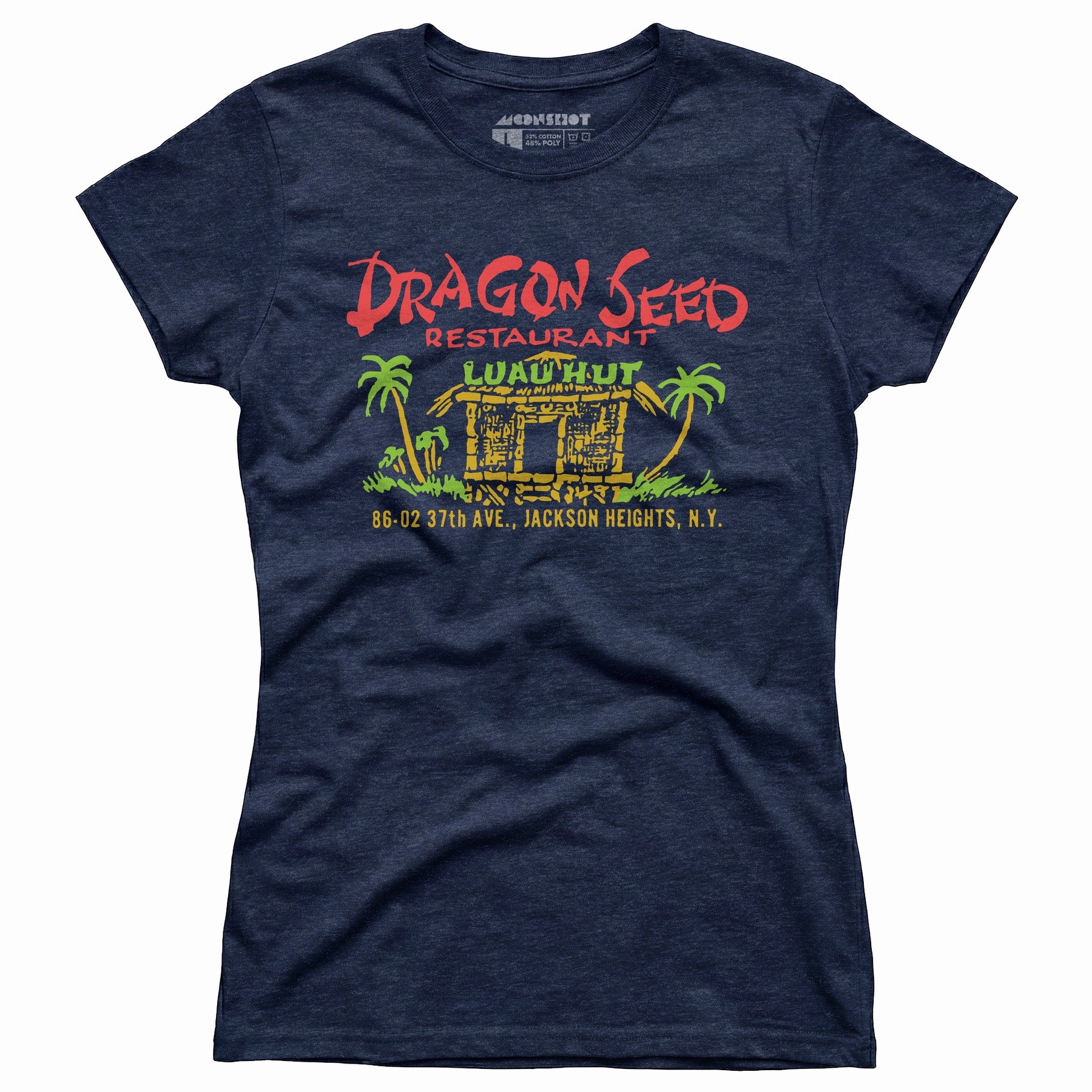 Dragon Seed Luau Hut - Jackson Heights, NY - Vintage Tiki Bar - Women's T-Shirt