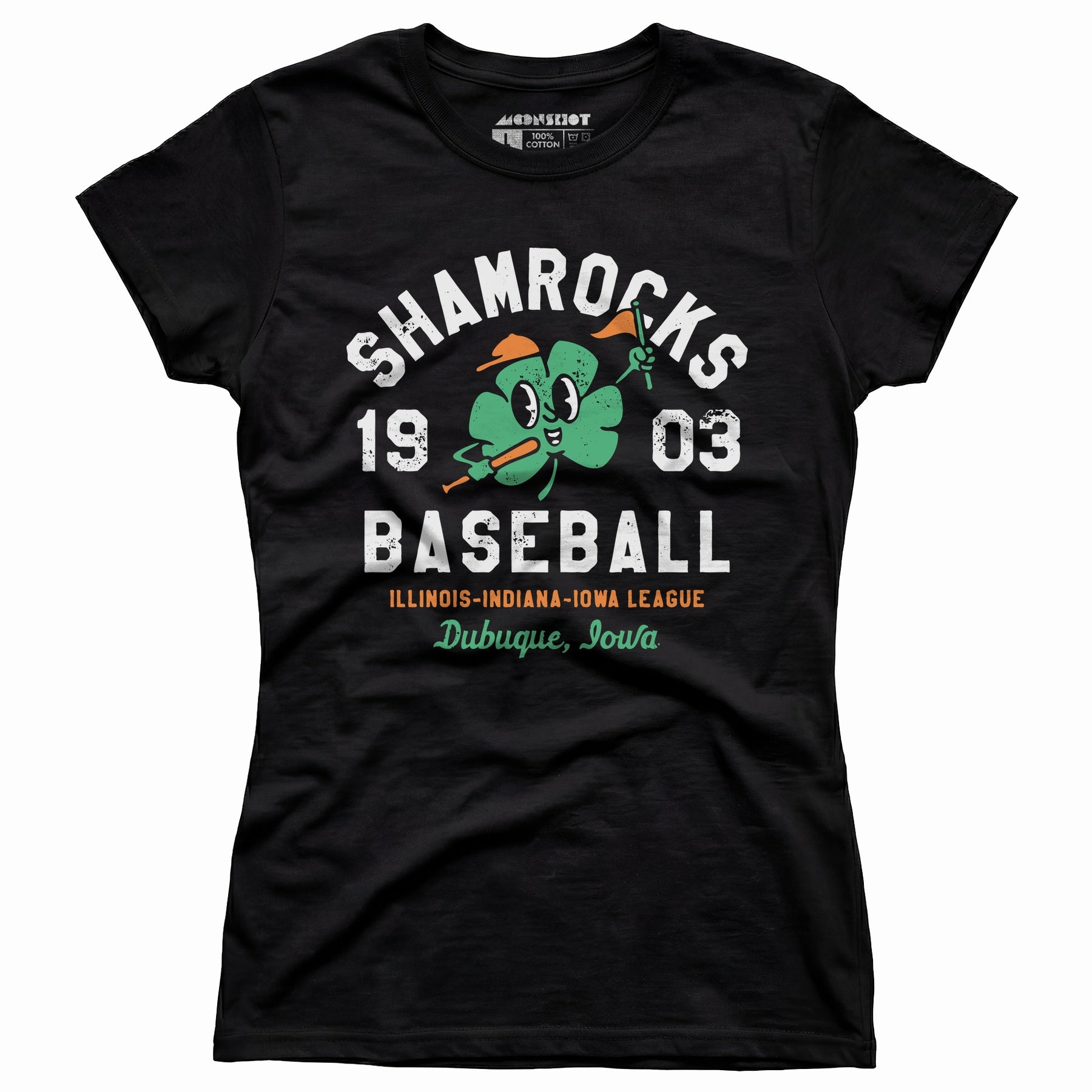 Dubuque Shamrocks - Iowa - Vintage Defunct Baseball Teams - Women's T-Shirt
