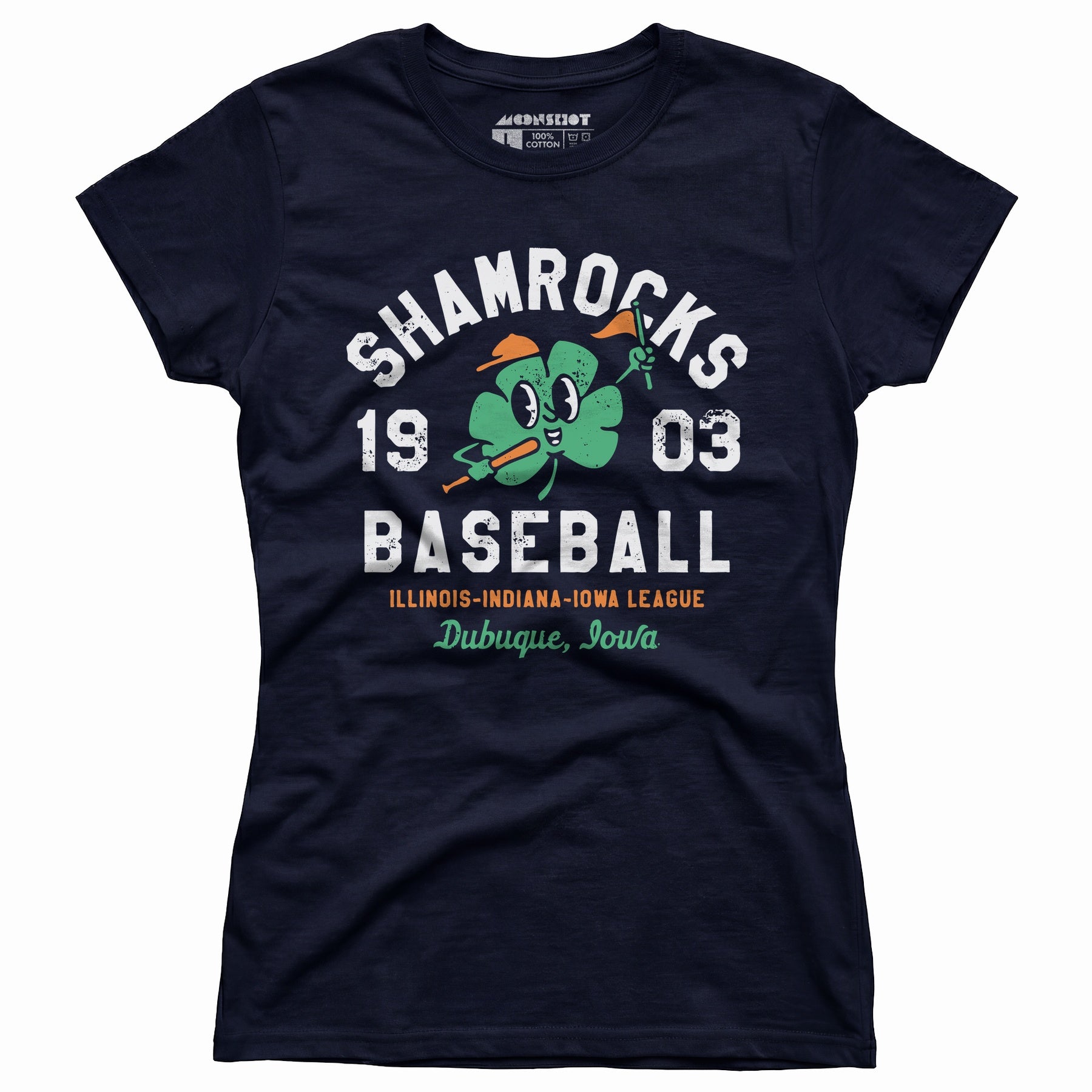 Dubuque Shamrocks - Iowa - Vintage Defunct Baseball Teams - Women's T-Shirt