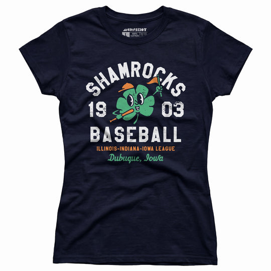 Dubuque Shamrocks - Iowa - Vintage Defunct Baseball Teams - Women's T-Shirt