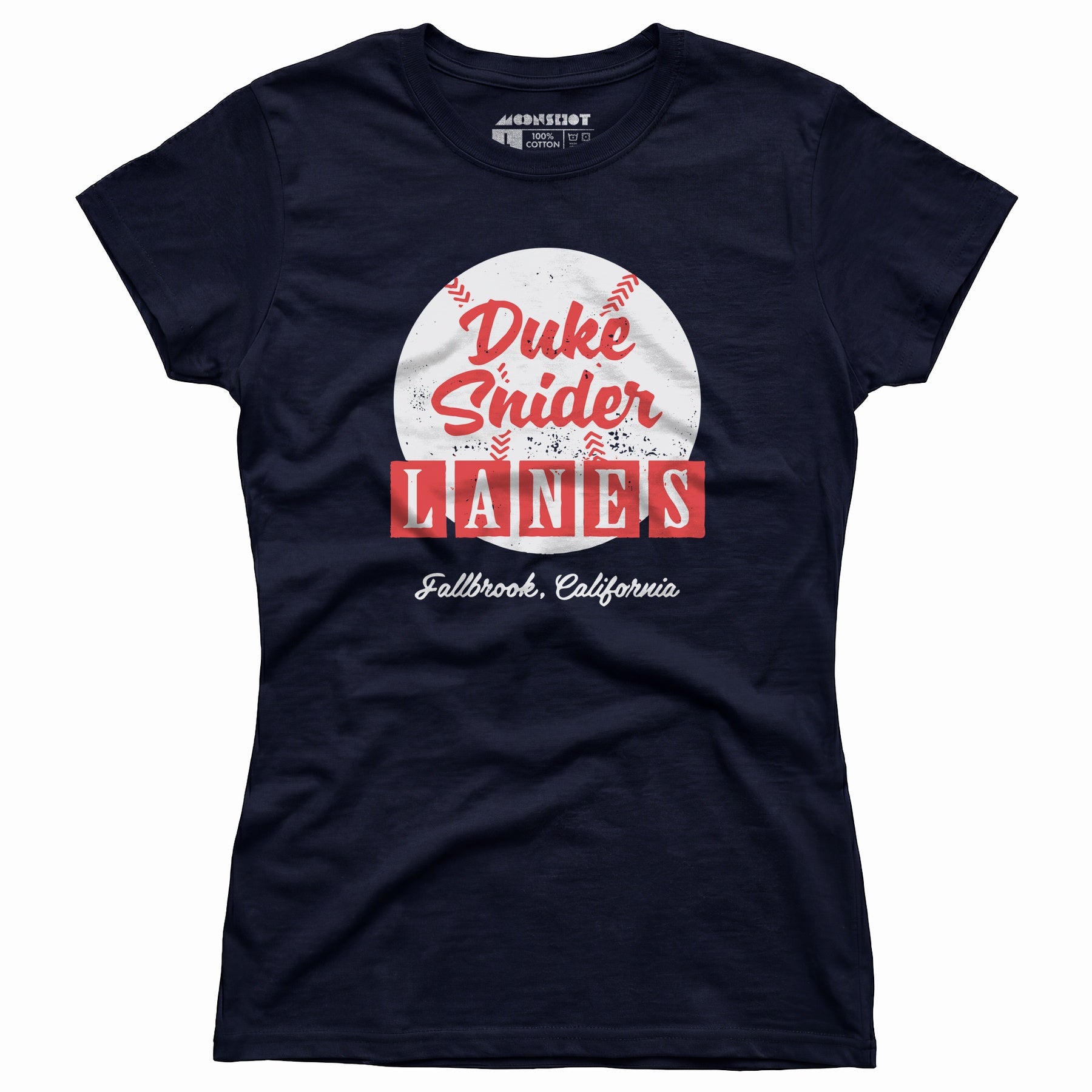 Duke Snider Lanes - Fallbrook, CA - Vintage Bowling Alley - Women's T-Shirt