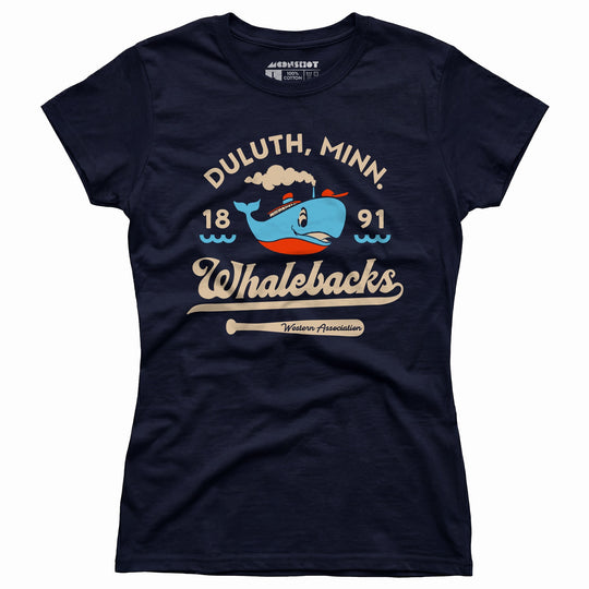 Duluth Whalebacks - Minnesota - Vintage Defunct Baseball Teams - Women's T-Shirt