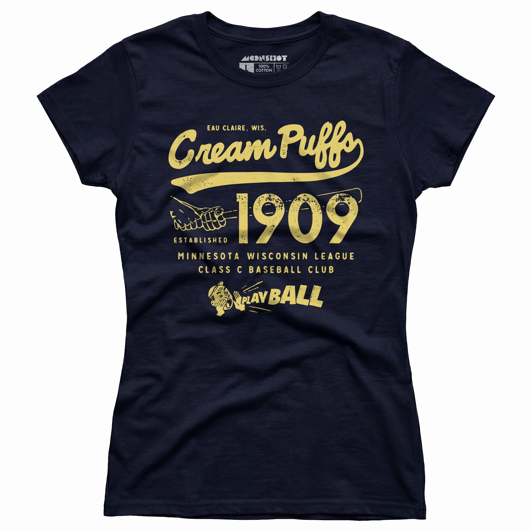 Eau Claire Cream Puffs - Wisconsin - Vintage Defunct Baseball Teams - Women's T-Shirt