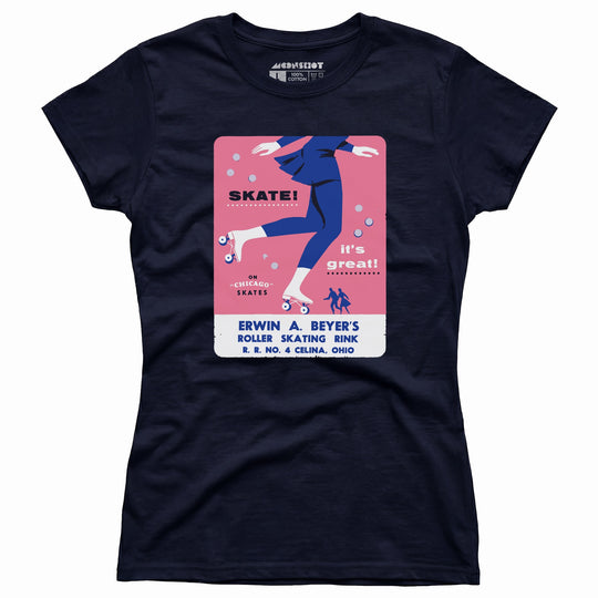 Erwin A. Beyer's - Celina, OH - Vintage Roller Rink - Women's T-Shirt
