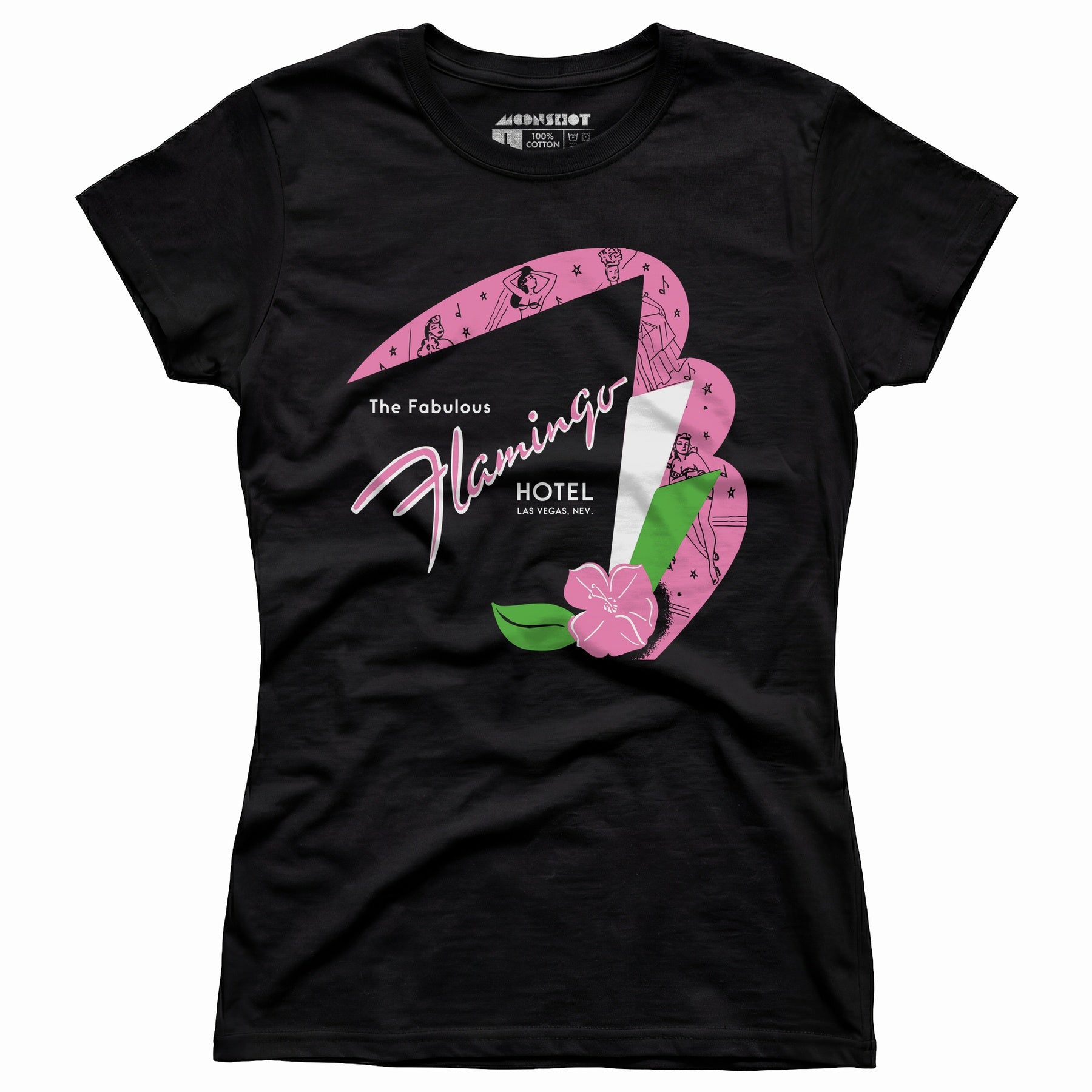 Fabulous Flamingo Hotel v2 - Vintage Las Vegas - Women's T-Shirt