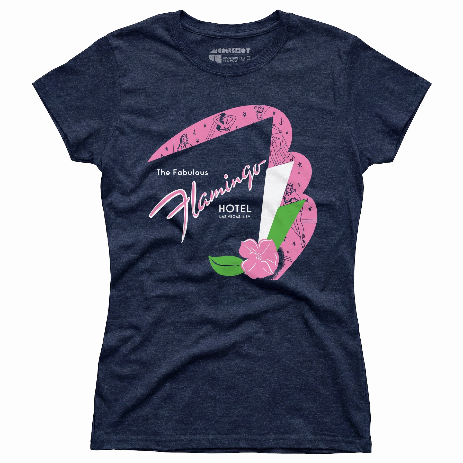 Fabulous Flamingo Hotel v2 - Vintage Las Vegas - Women's T-Shirt