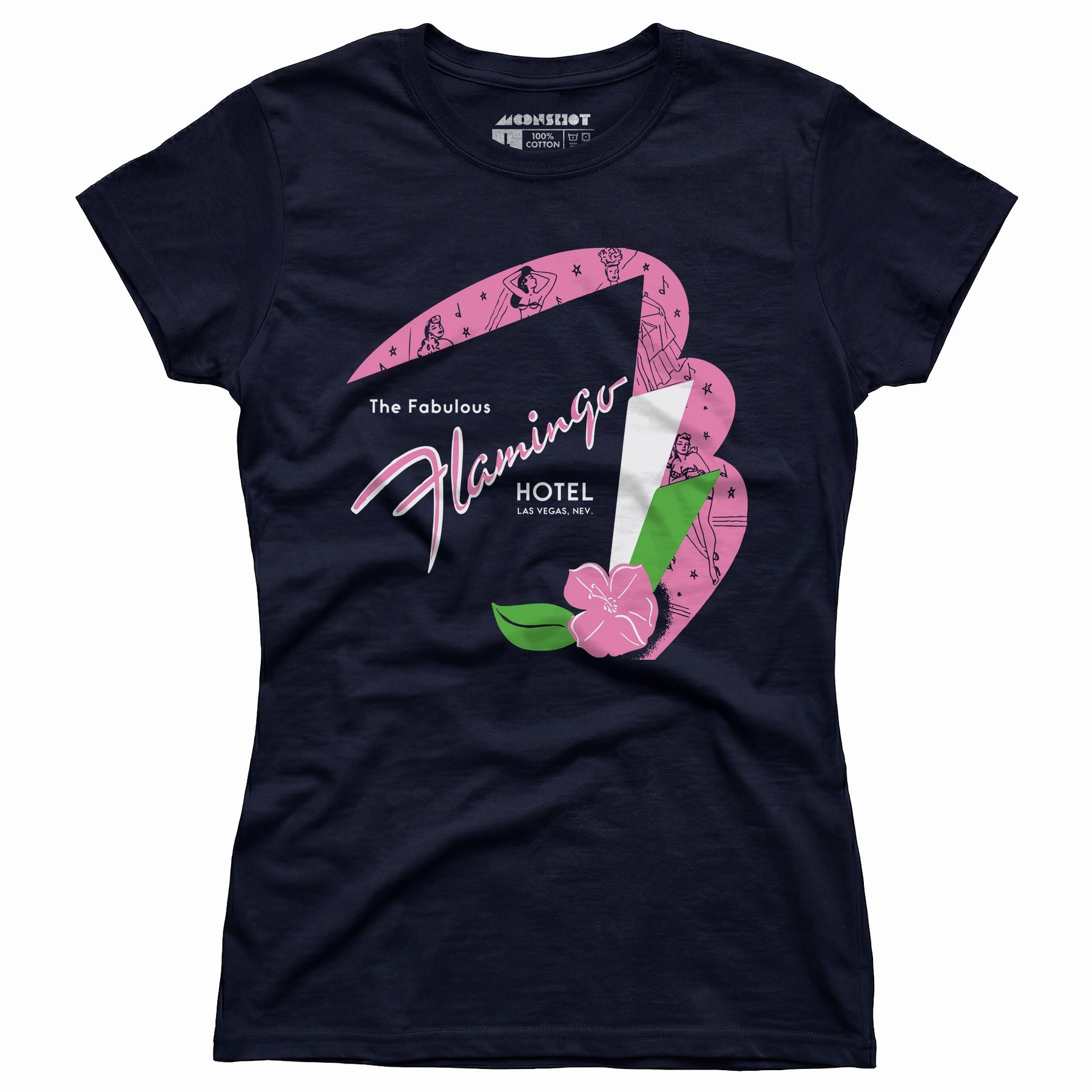 Fabulous Flamingo Hotel v2 - Vintage Las Vegas - Women's T-Shirt