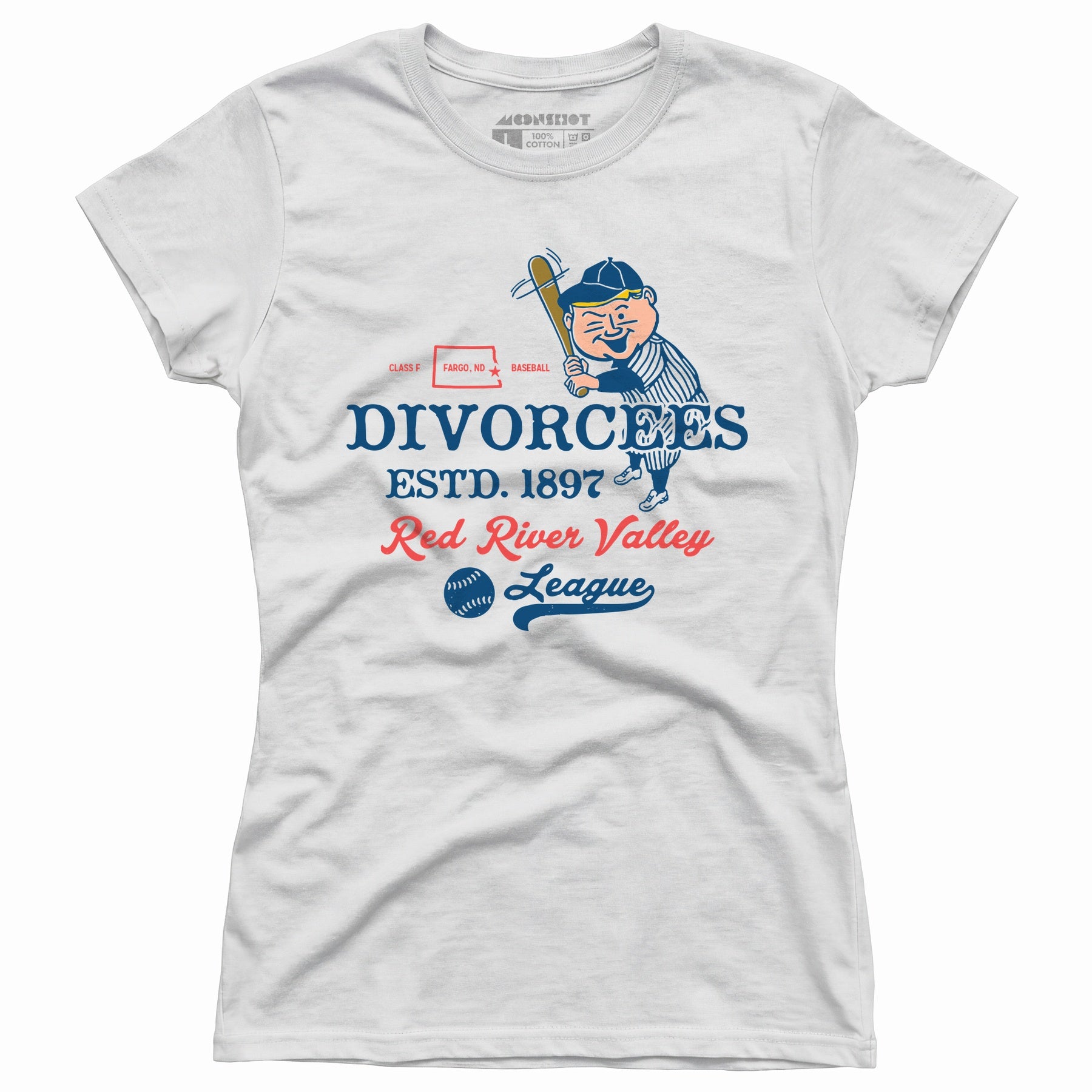 Fargo Divorcees - North Dakota - Vintage Defunct Baseball Teams - Women's T-Shirt