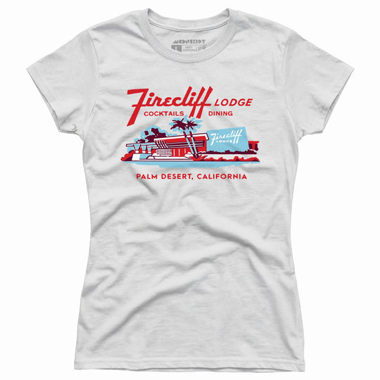Firecliff Lodge Hotel - Vintage Greater Palm Springs, CA - Women's T-Shirt