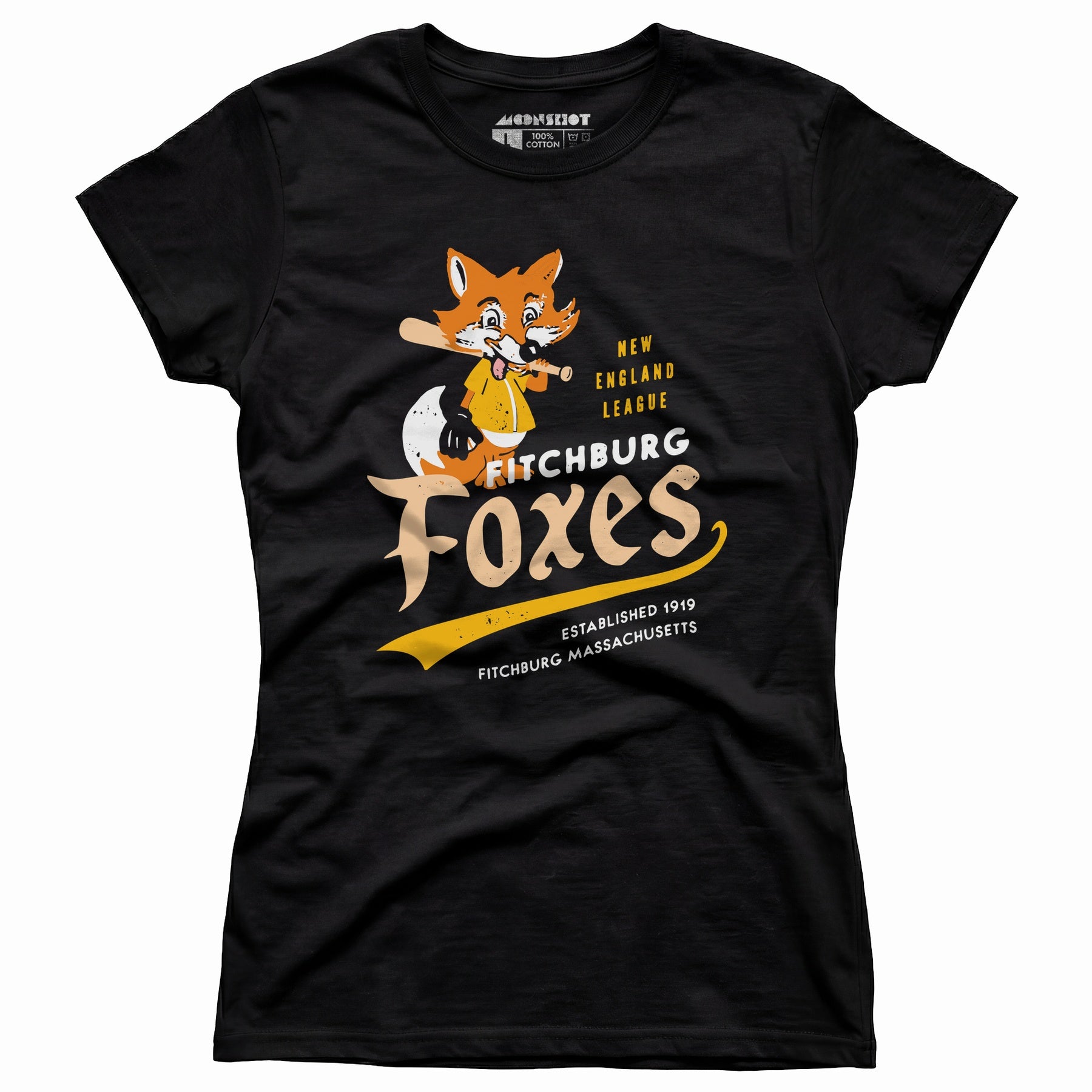 Fitchburg Foxes - Massachusetts - Vintage Defunct Baseball Teams - Women's T-Shirt