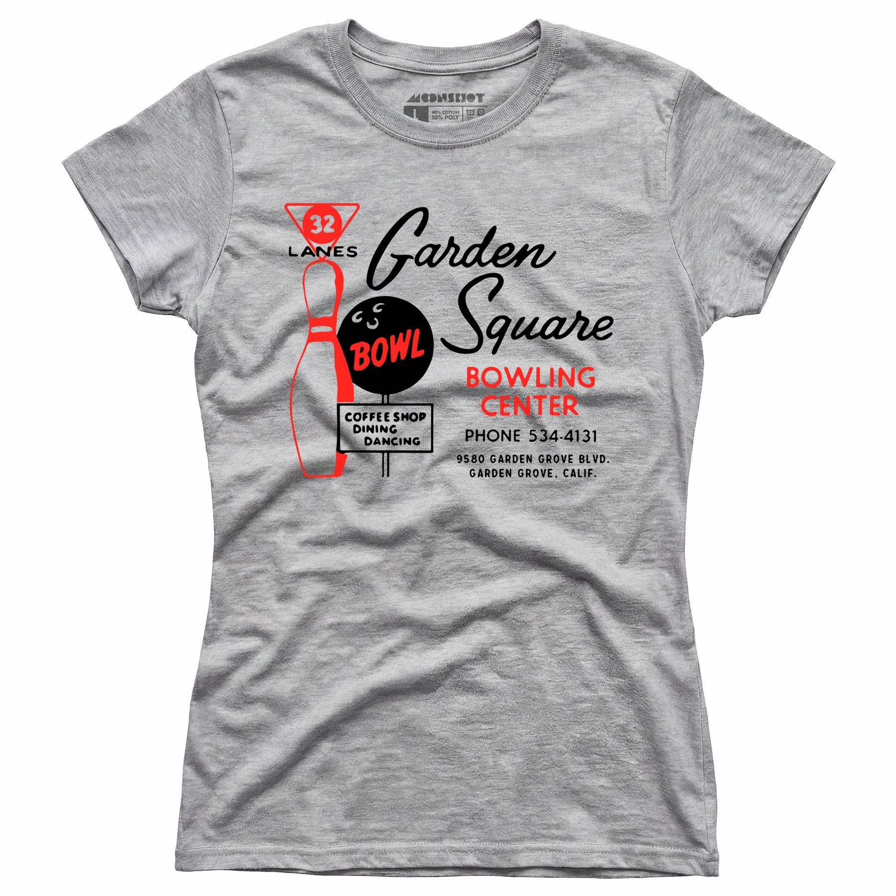 Garden Square Lanes - Garden Grove, CA - Vintage Bowling Alley - Women's T-Shirt